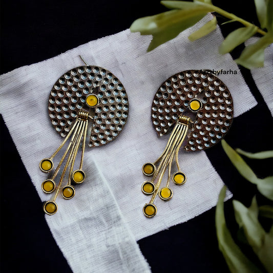 Hanging Stone Studs Earring