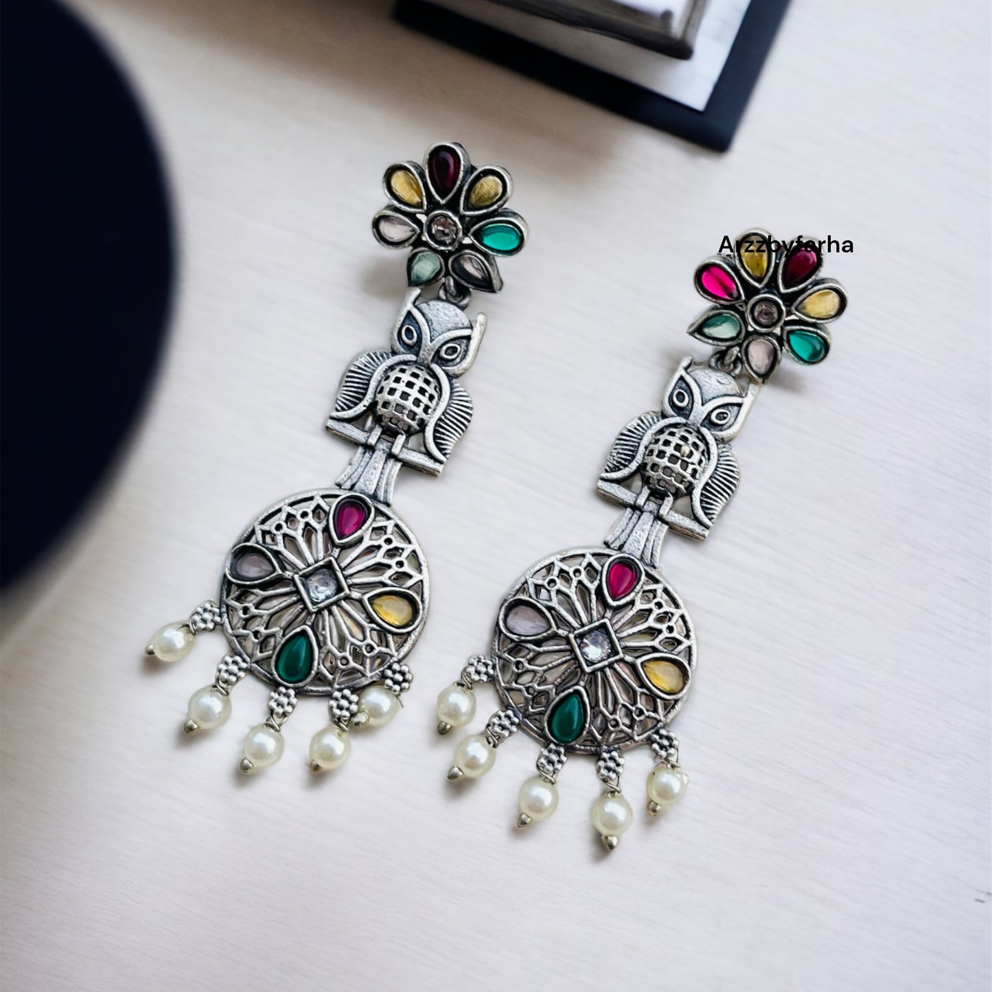 Owl Drop Earrings