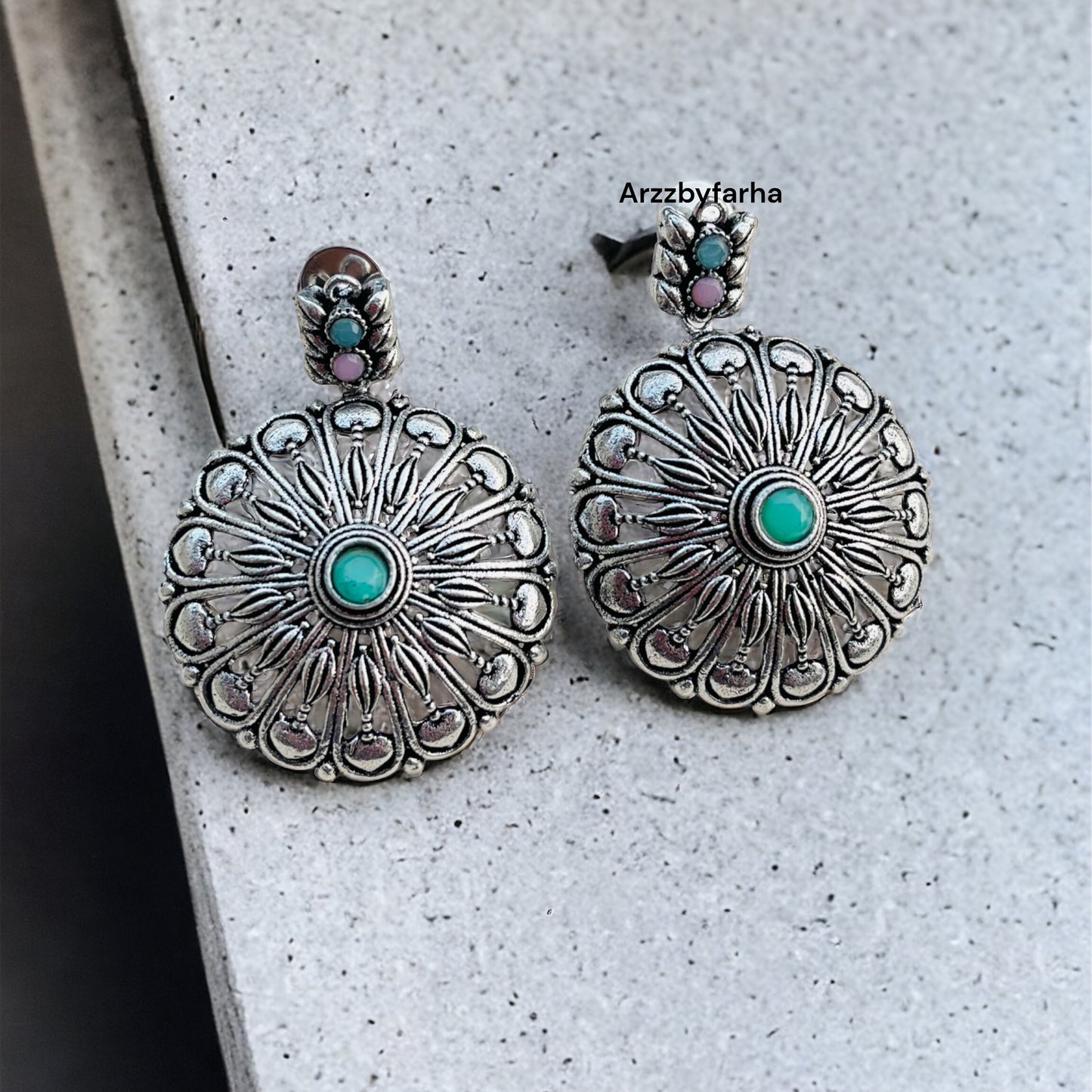 Mint Stone Earring