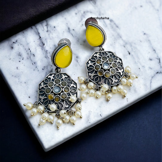 Yellow Drop Earring