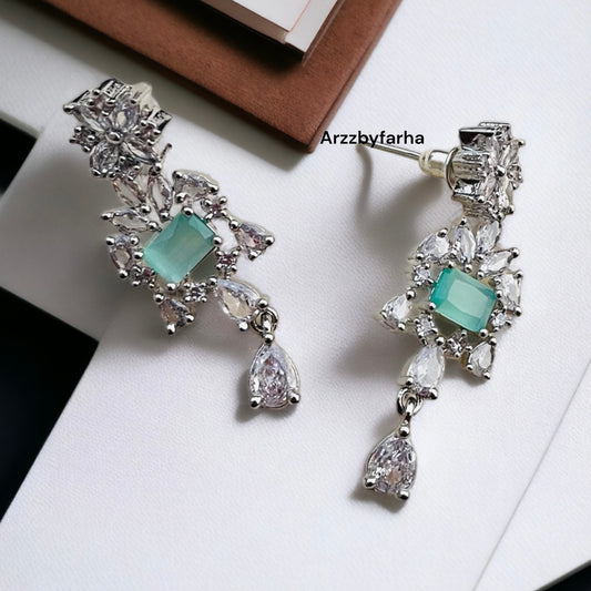 Sea Green & White Necklace Set