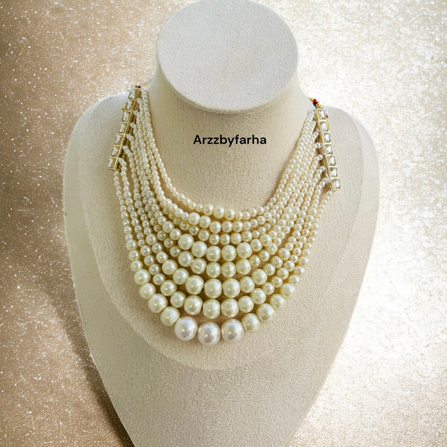 Layered Pearl Necklace Set