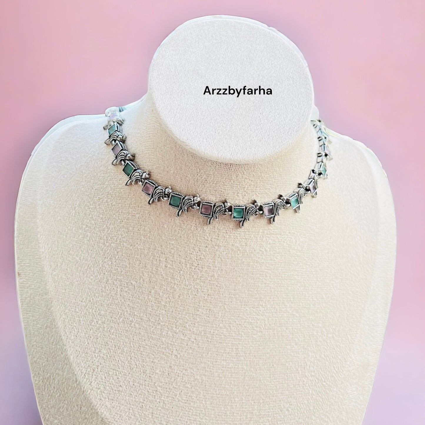 Pink & Mint Necklace Set