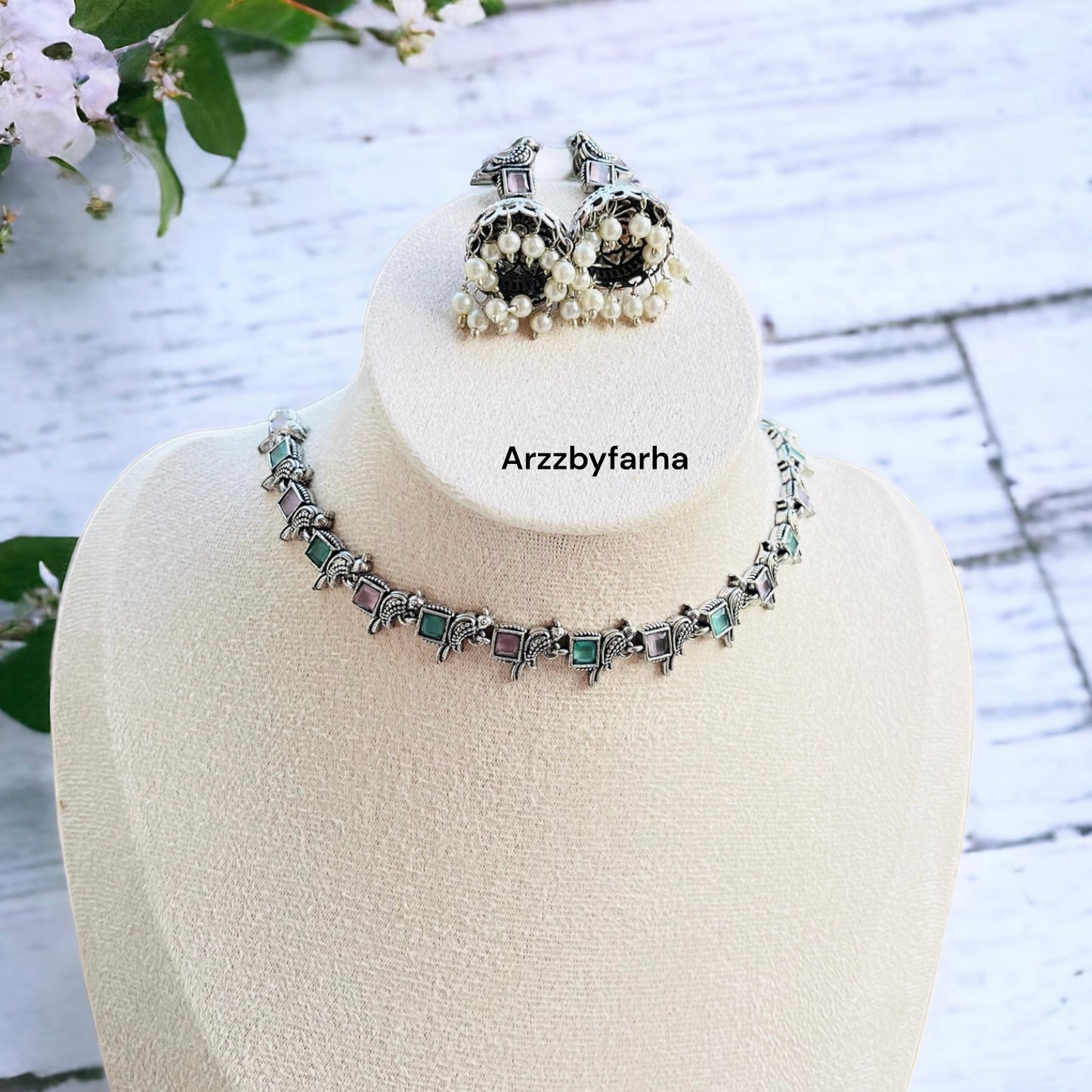 Pink & Mint Necklace Set