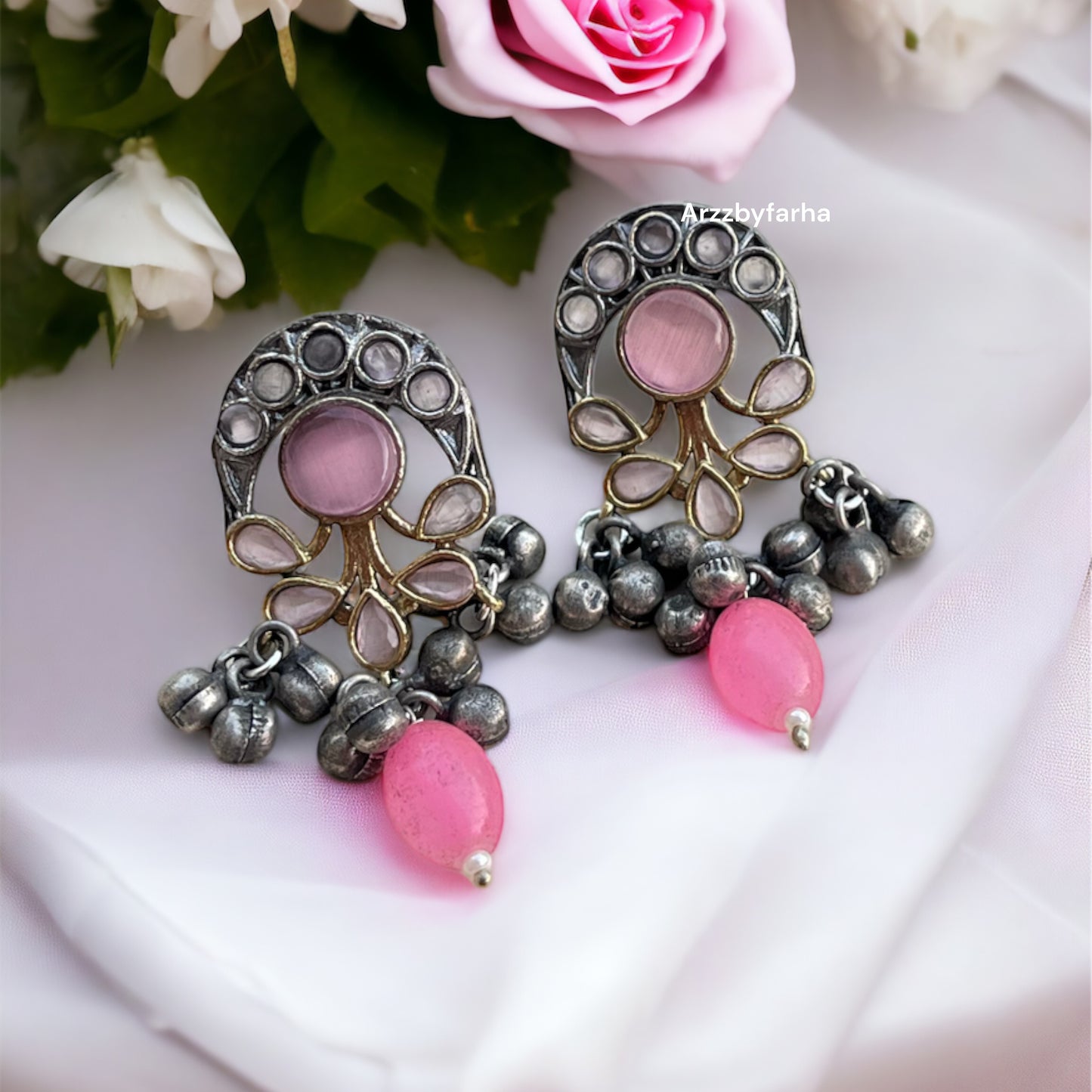 Pink Drop Necklace Set