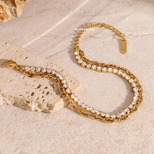 Luxe Double Chain Bracelet