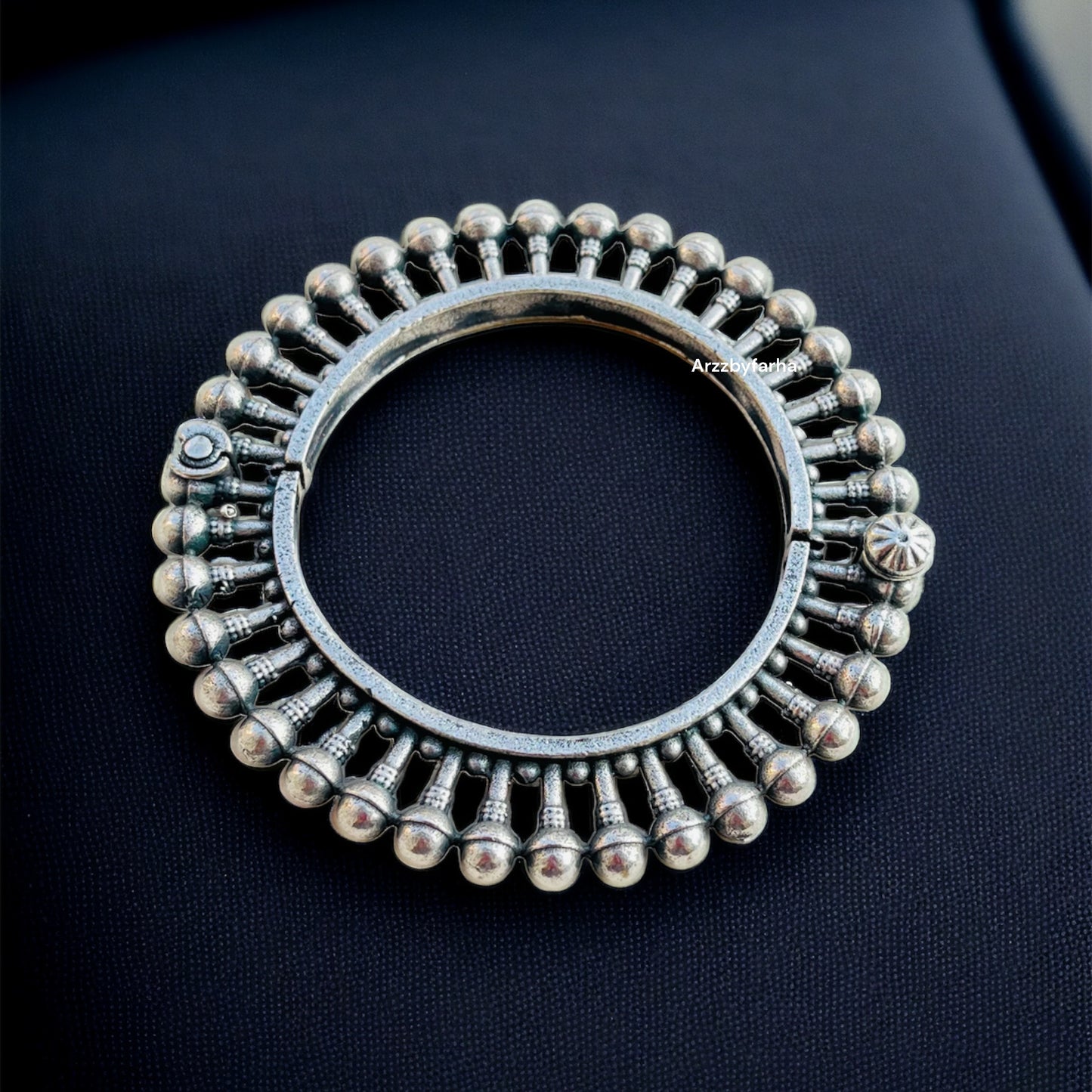 Oxidised Screwable Bangle