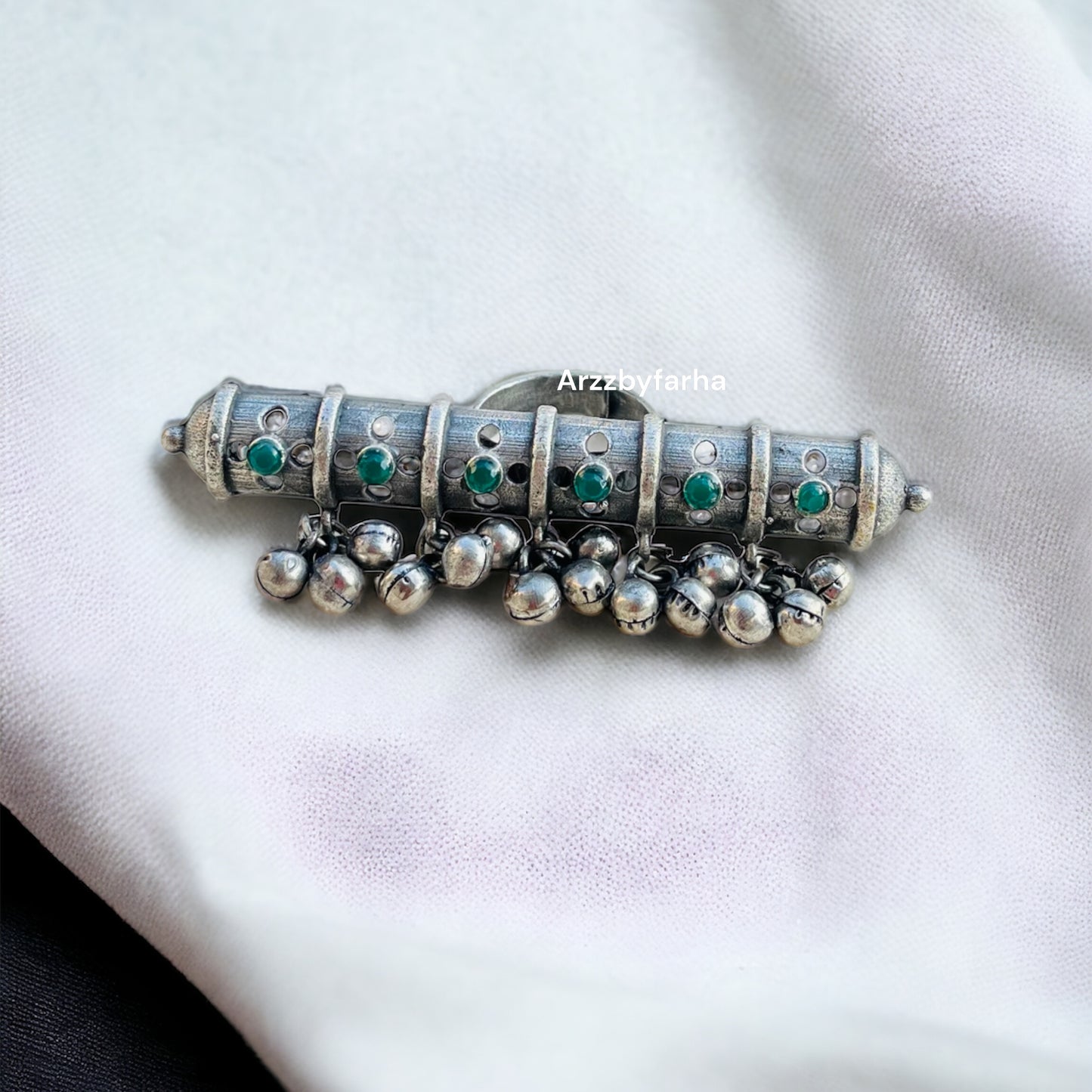 Silver Oxidised Statement Ring