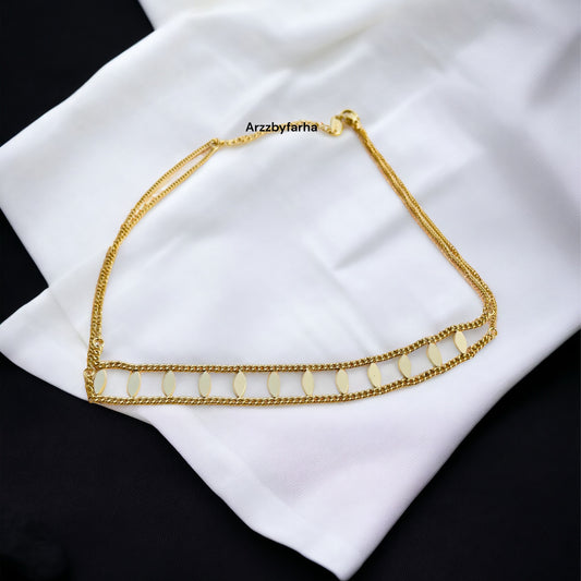 Double Line Choker Necklace