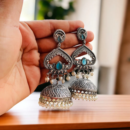 Taj Drop Jhumka Earrings