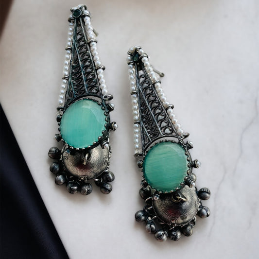 Raha Drop Jhumka Earrings