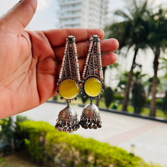 Raha Drop Jhumka Earrings