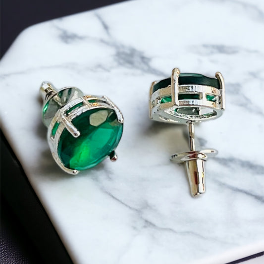 Green Studs Earring