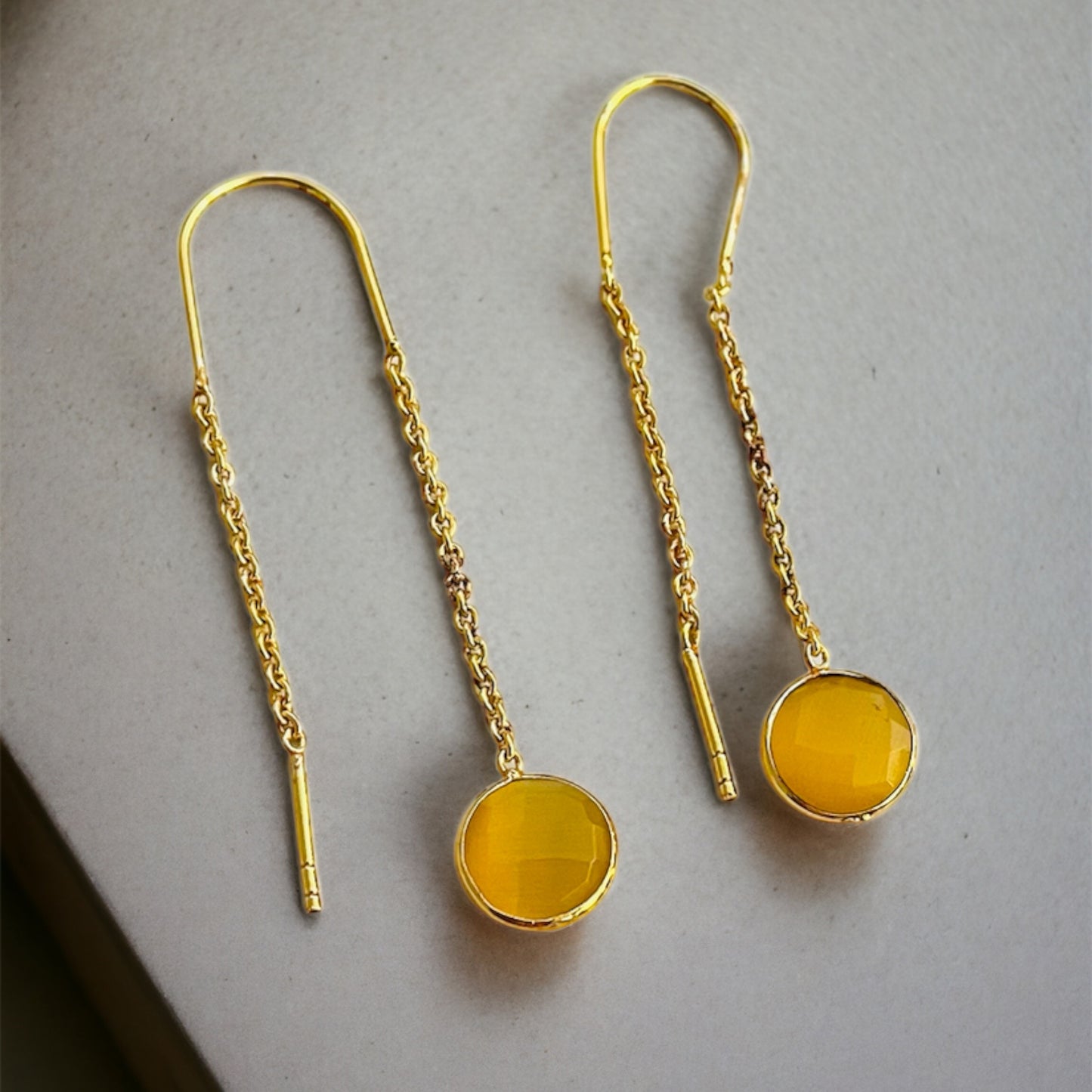 Sui Dhaga Stone Earrings