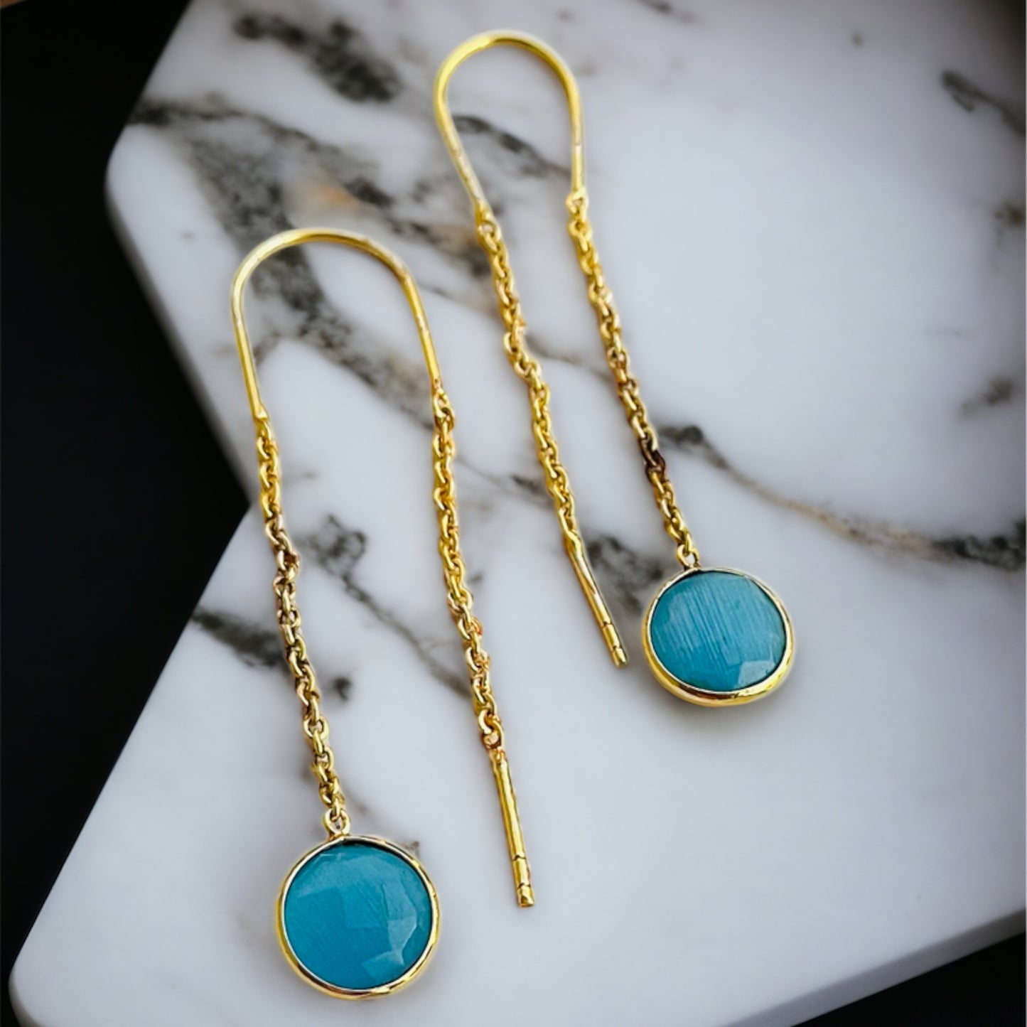Sui Dhaga Stone Earrings