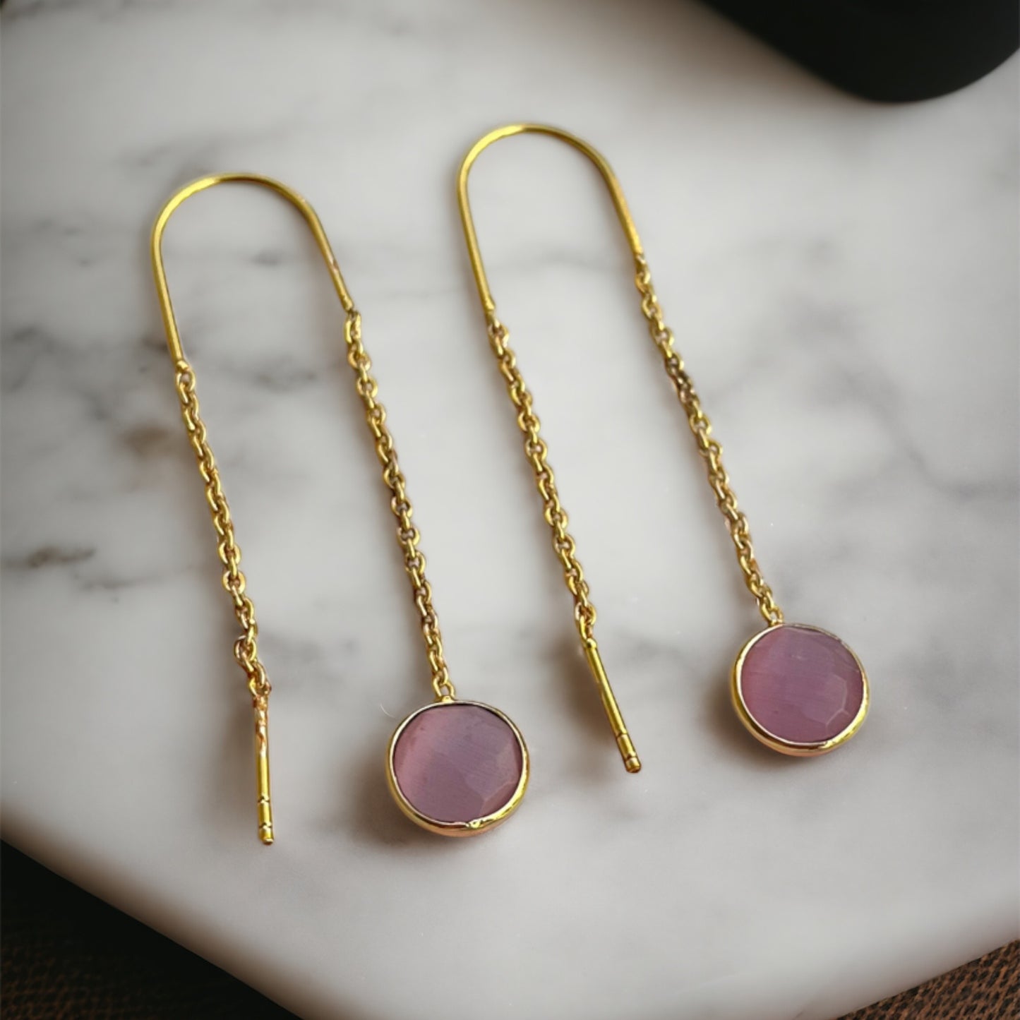 Sui Dhaga Stone Earrings