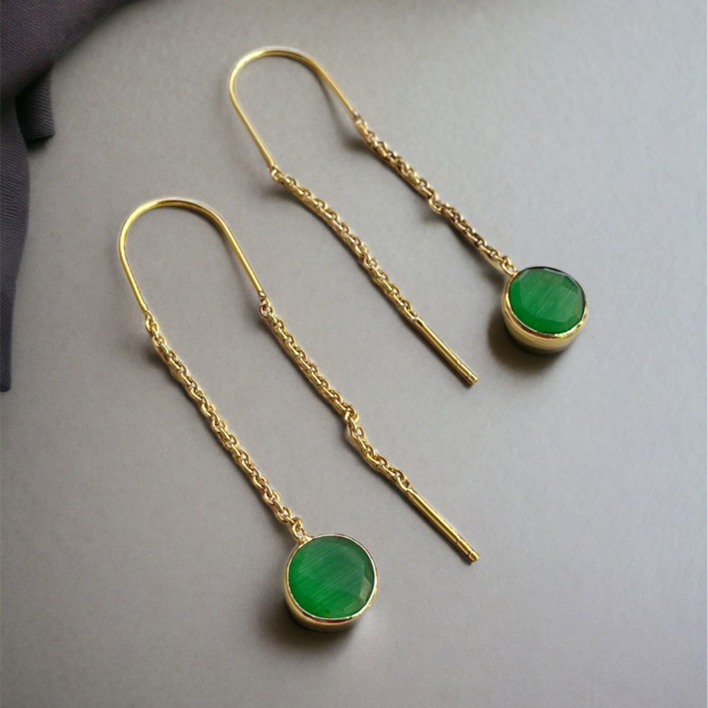 Sui Dhaga Stone Earrings