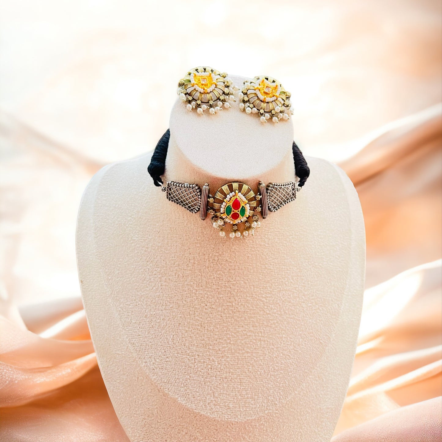 Malla Fusion Choker Necklace Set