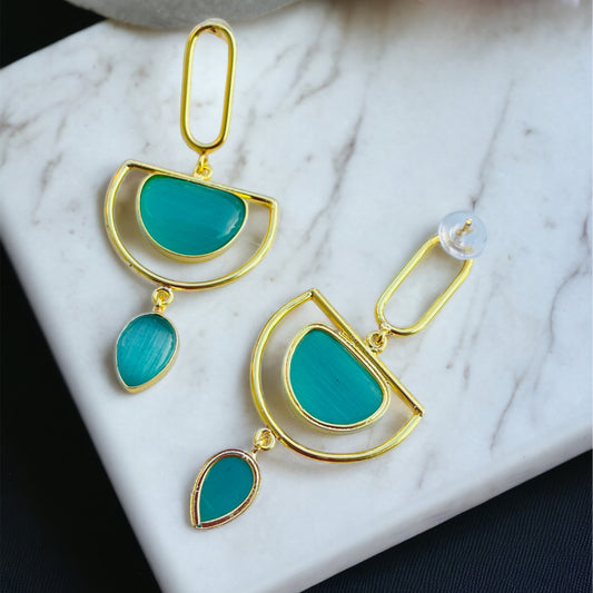 Small Drop Silver Earrings