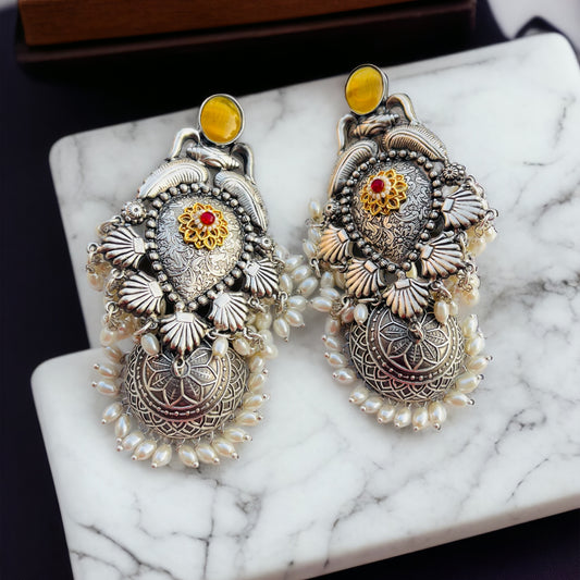 Myra Statement Jhumka Earrings
