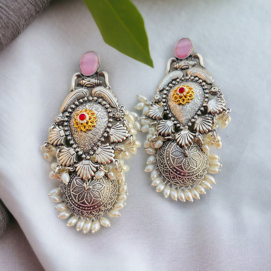 Myra Statement Jhumka Earrings