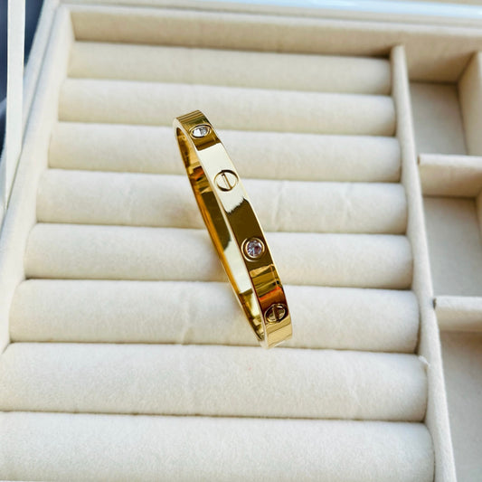 Girl Size Gold Bangle Bracelet