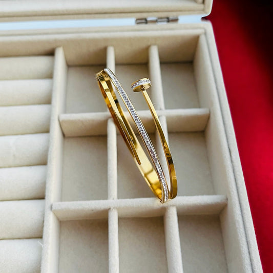 Nail Bangle Bracelet