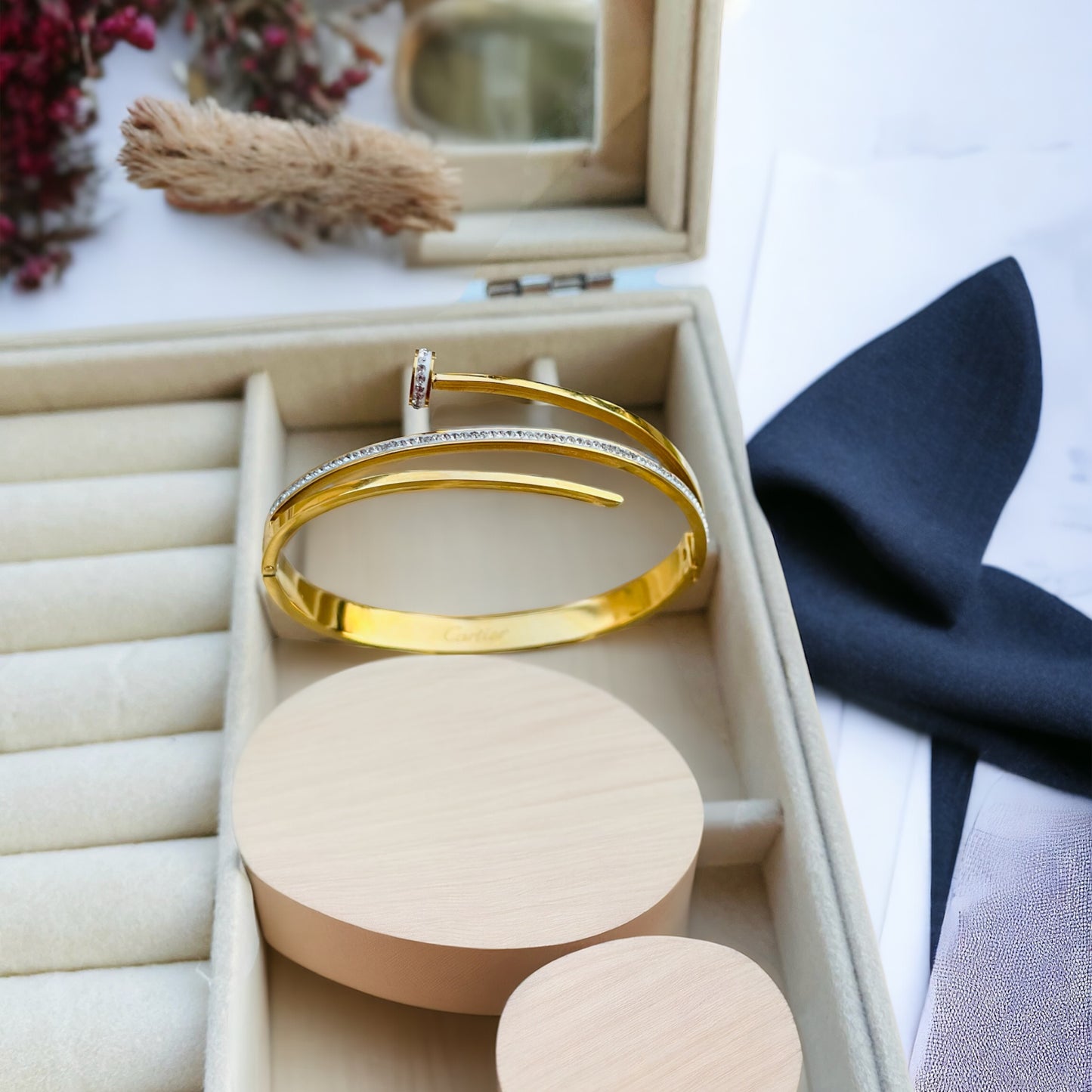 Nail Bangle Bracelet
