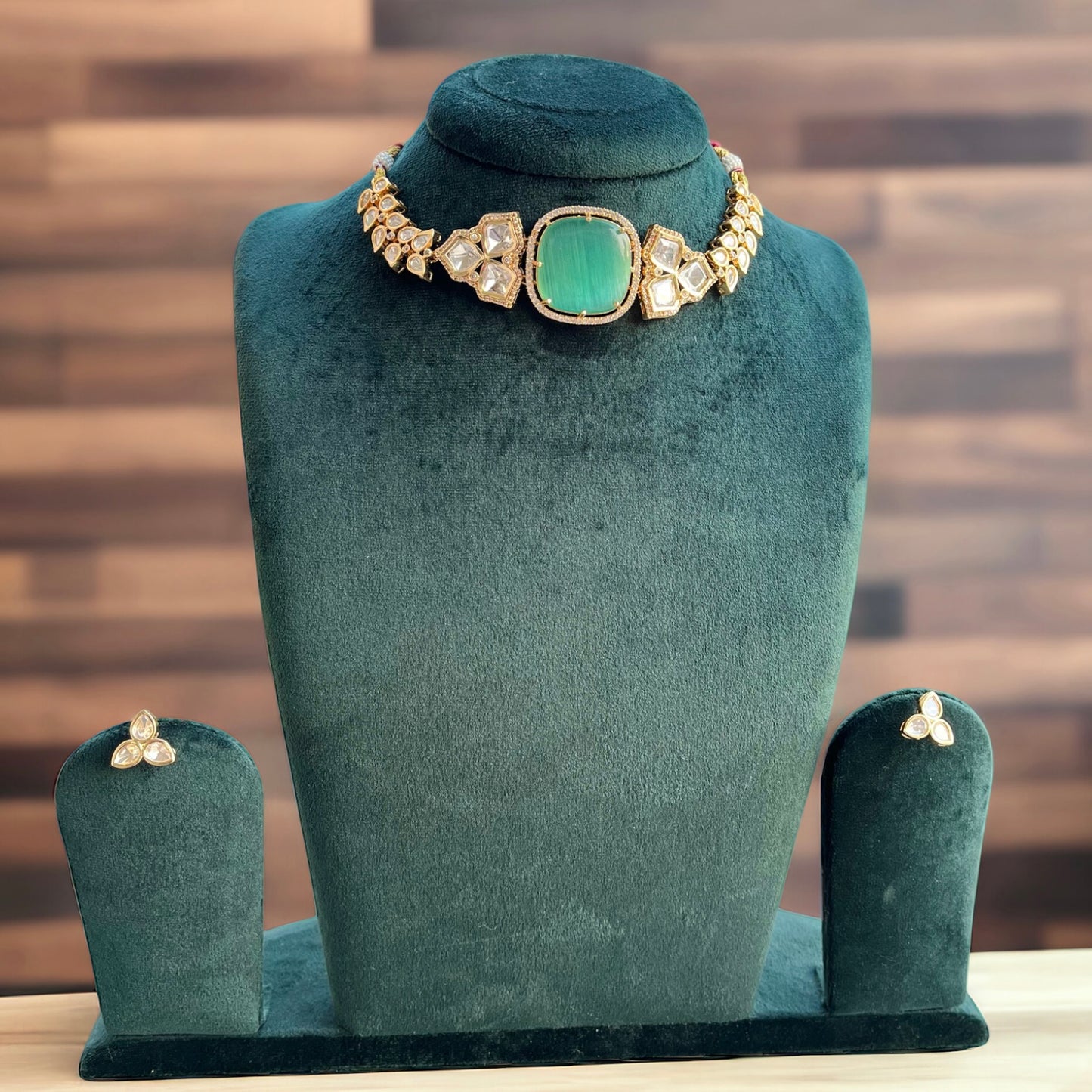 Mint Choker Necklace Set