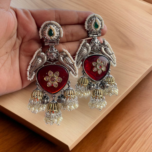 Designer Dual Tone Earrings