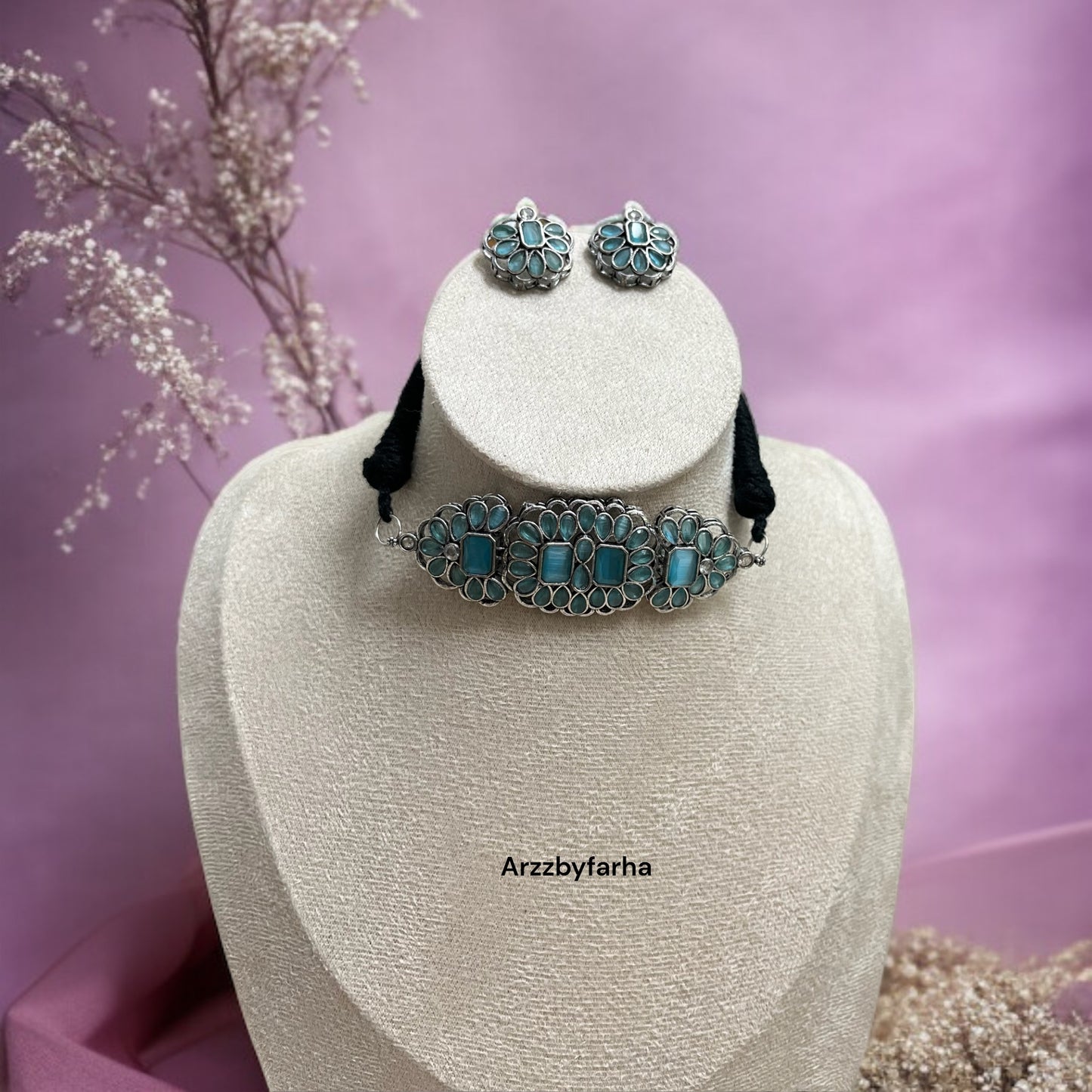 Monalisa Stone Choker Necklace Set