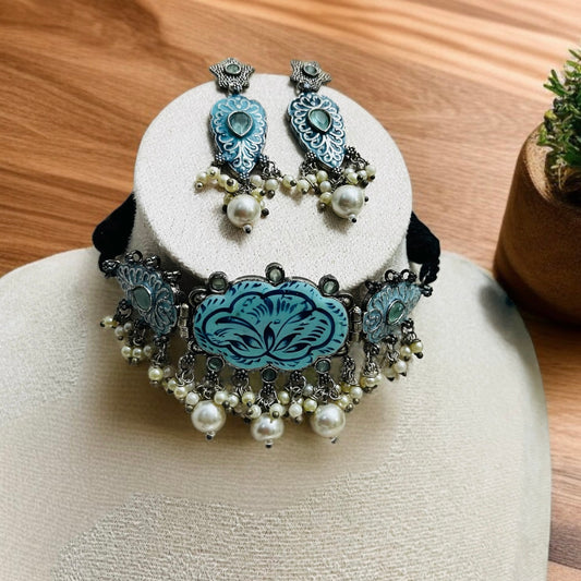 Handprinted Necklace Set