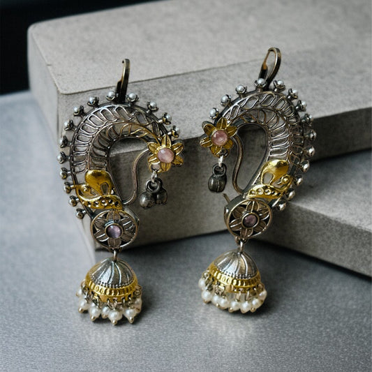 Dual Tone Nora Earcuffs Earring