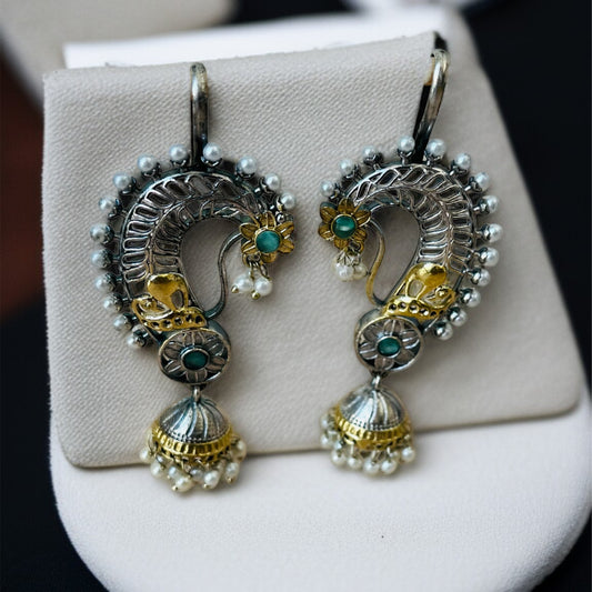 Dual Tone Nora Earcuffs Earring