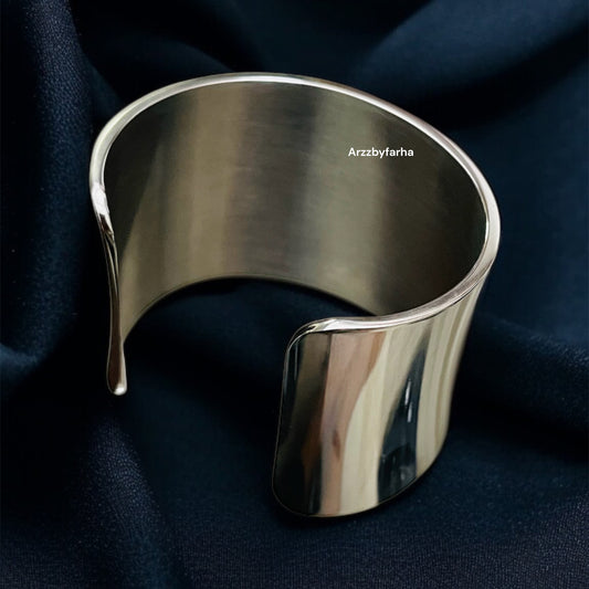 Luxe Silver Cuff Bracelet
