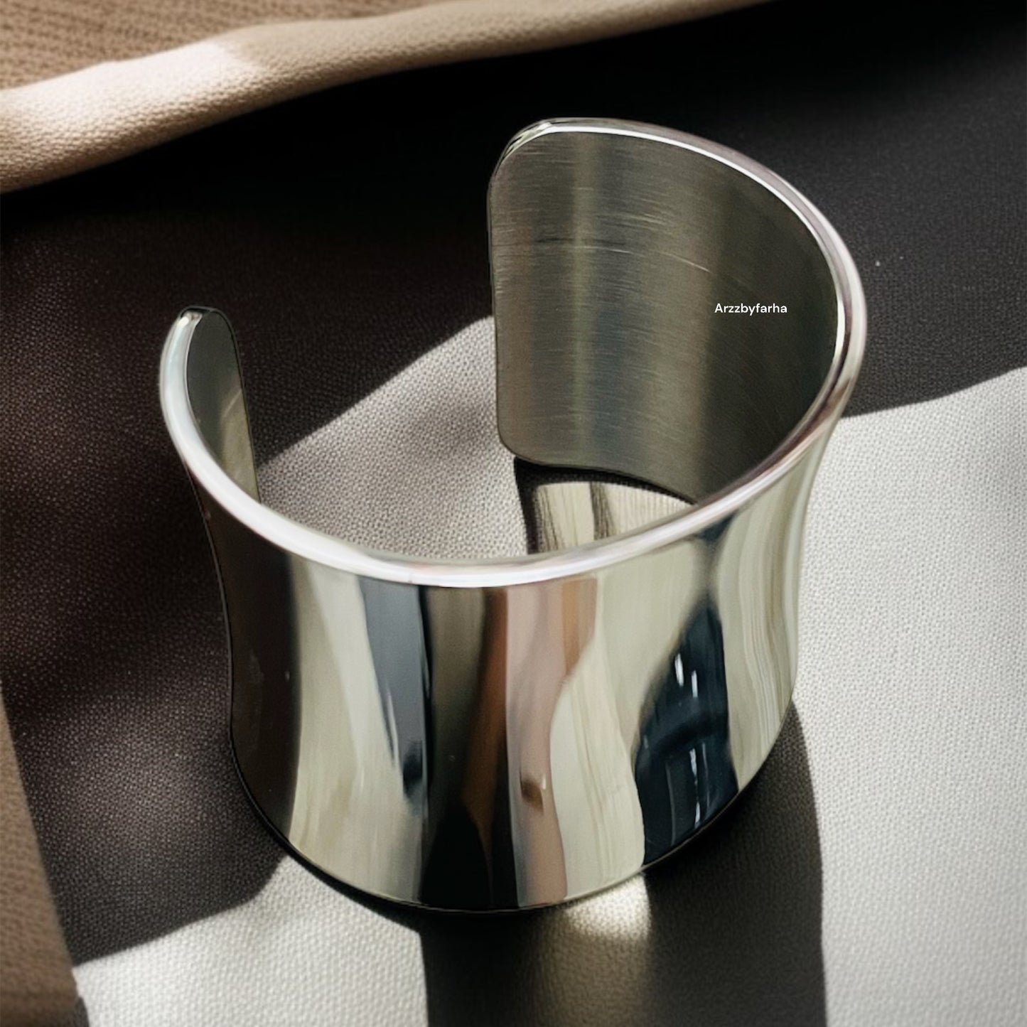 Luxe Silver Cuff Bracelet