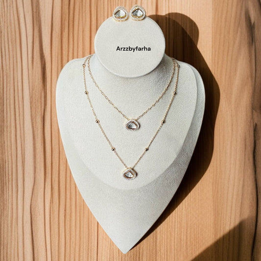 Double Layered Necklace Set