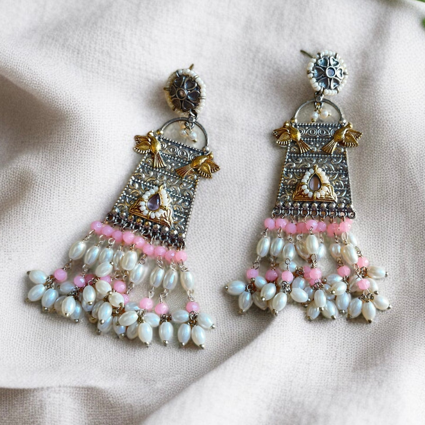 Dipti Dual Tone Earrings