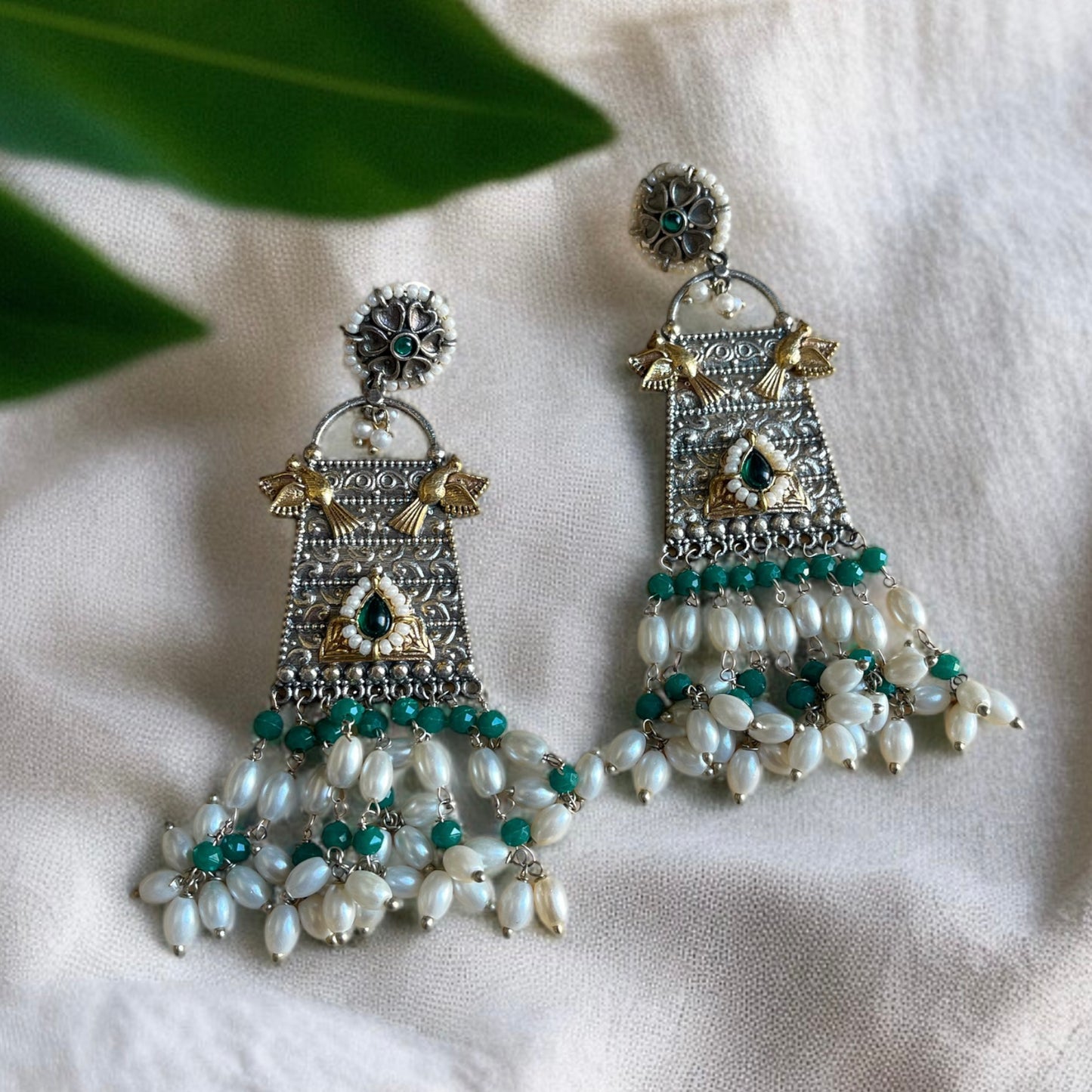 Dipti Dual Tone Earrings