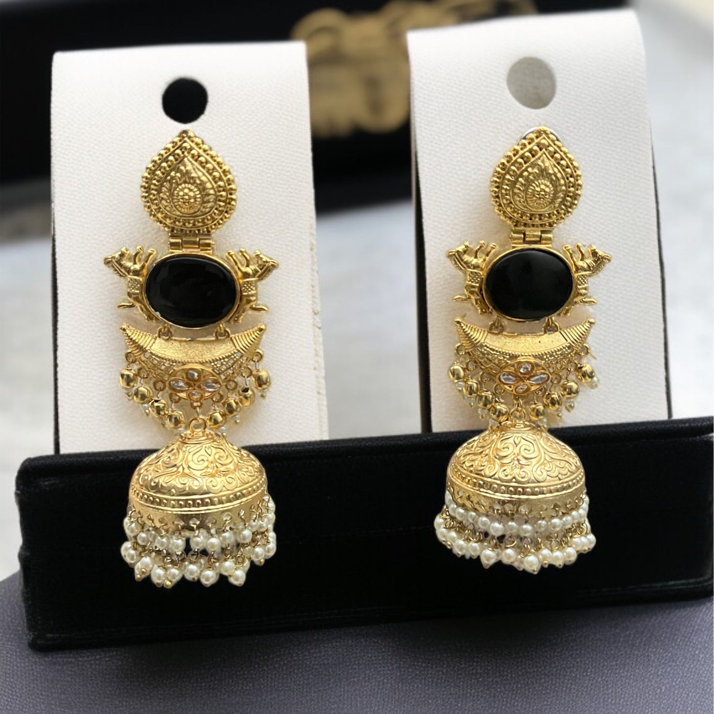 Shraddha Gold Jhumkas Earring
