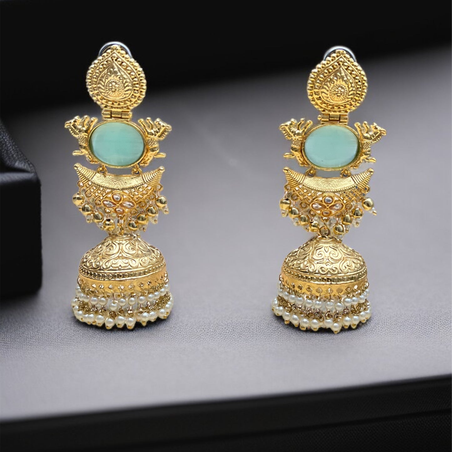 Shraddha Gold Jhumkas Earring