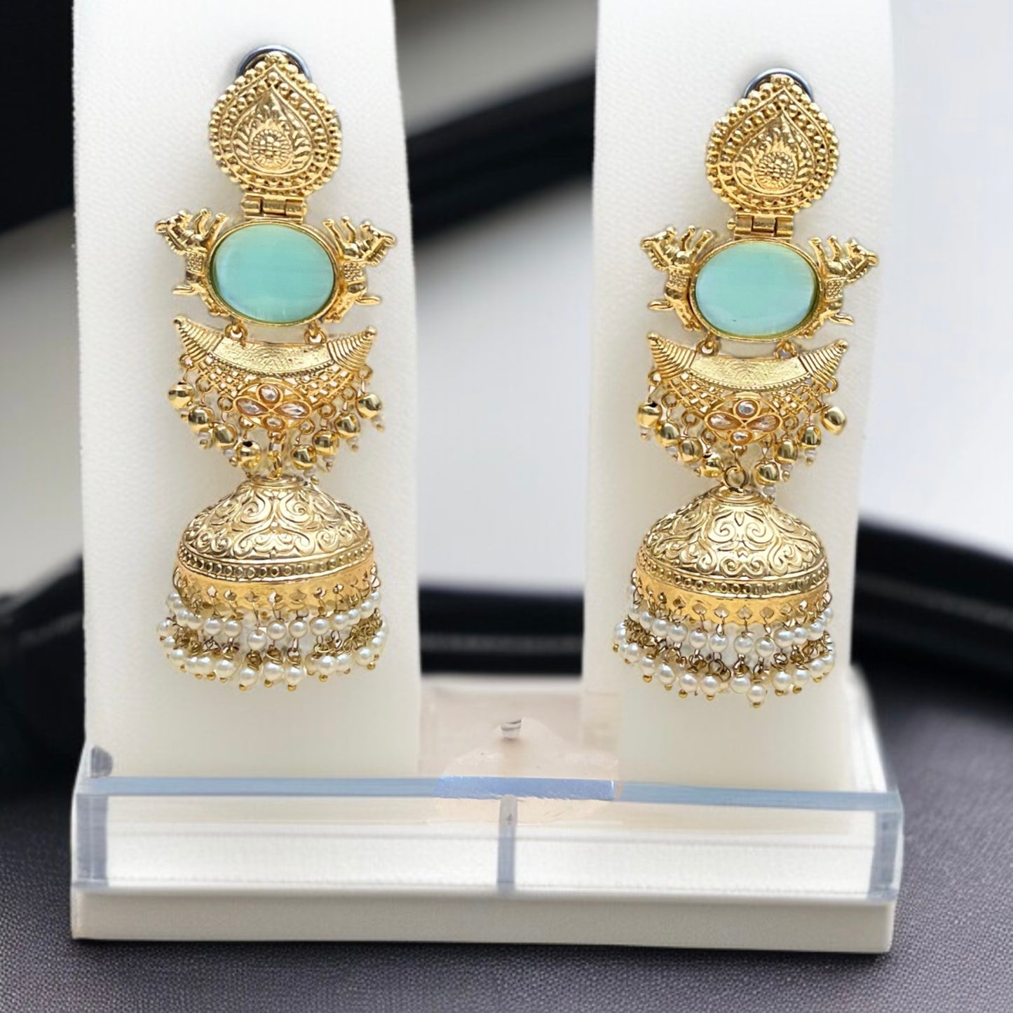 Shraddha Gold Jhumkas Earring