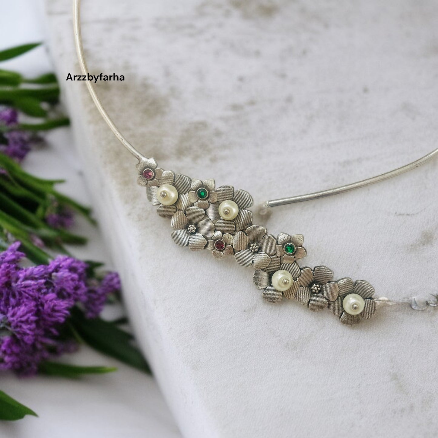 Brand Inspired Silver Tone Necklace Set