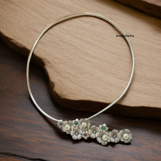 Brand Inspired Silver Tone Necklace Set