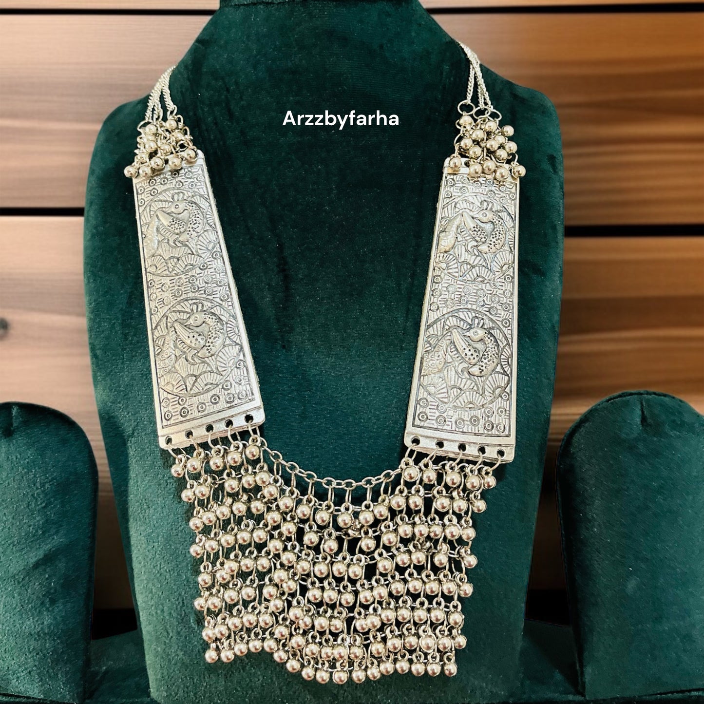 Silver Brass Necklace Set