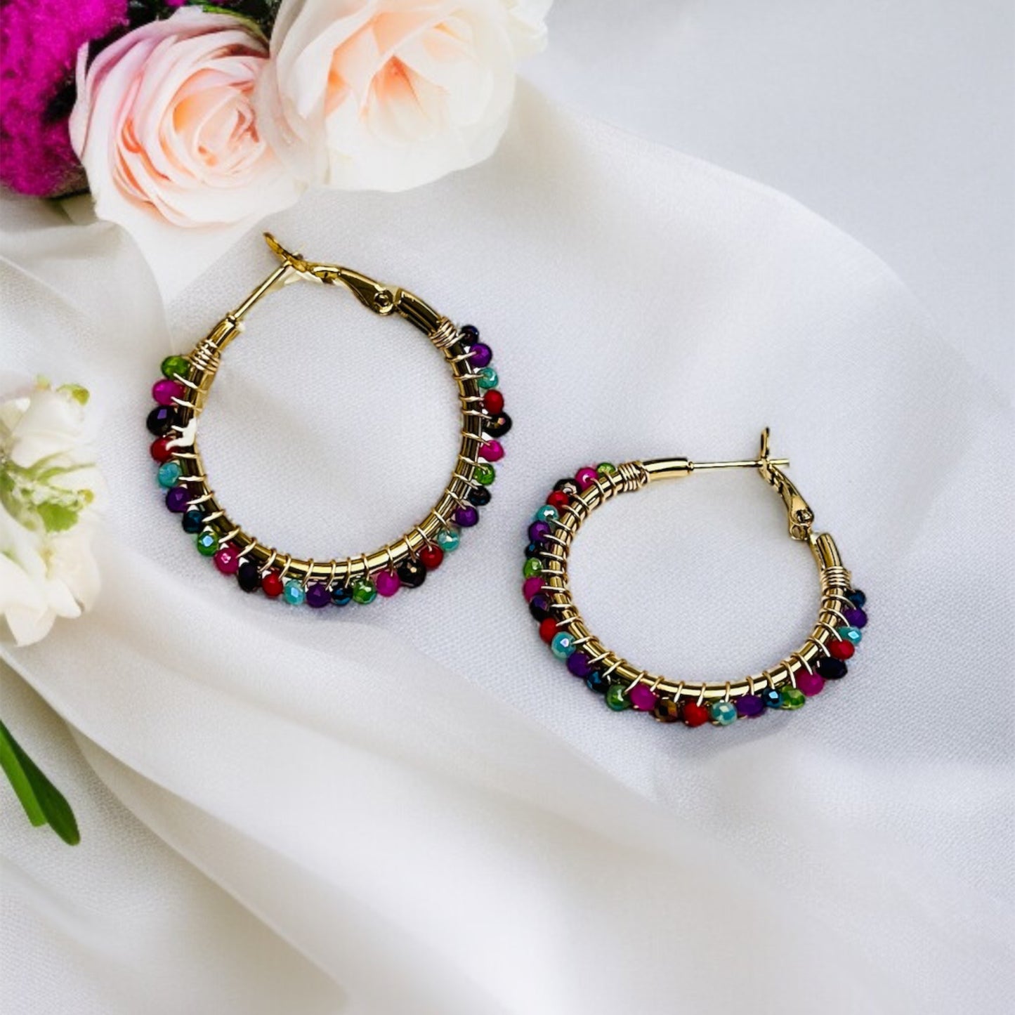 Multicolor Hoop Earrings