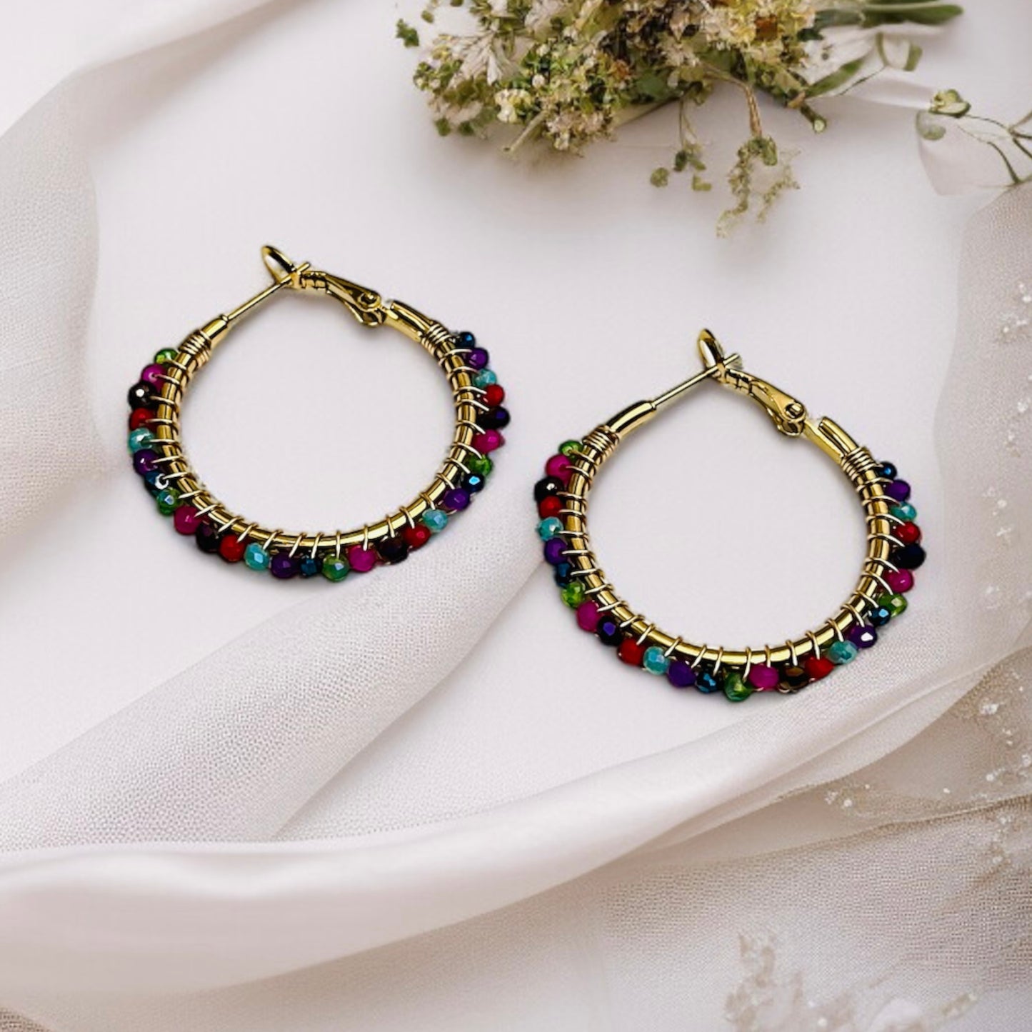 Multicolor Hoop Earrings