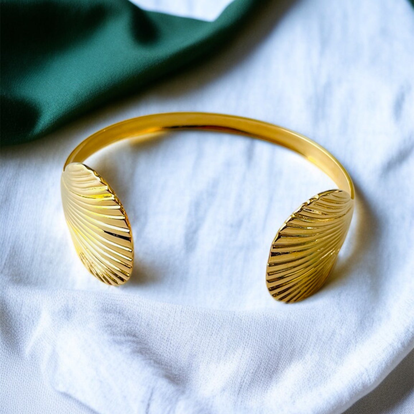 Gold Double Shell Bracelet