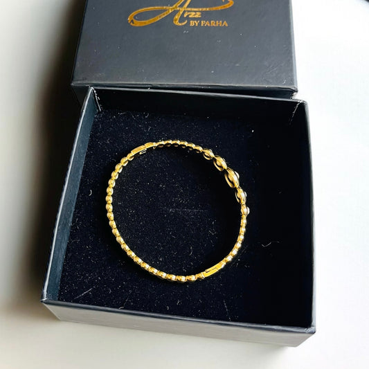 Luxe Gold AD Studded Bangle Bracelet