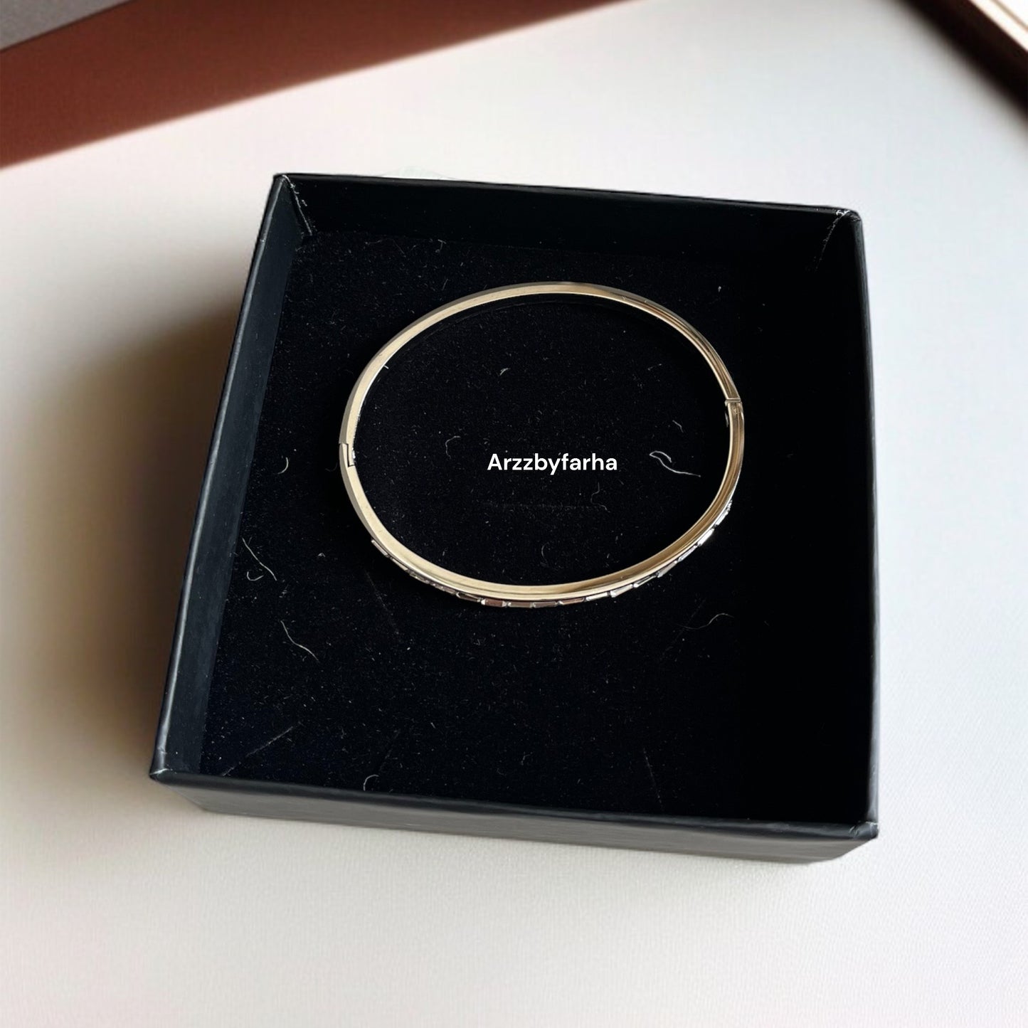 Luxe Zircon Studded Bangle Bracelet